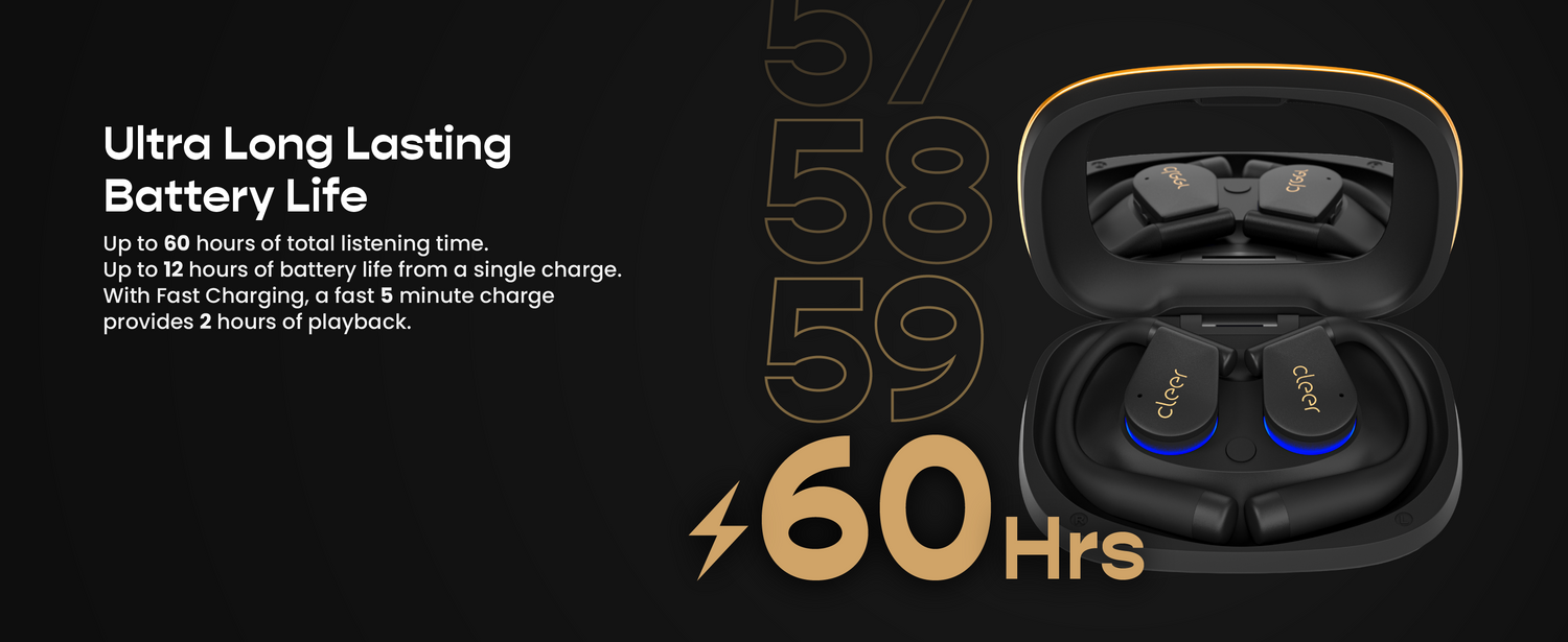 60 Hrs. Battery Life