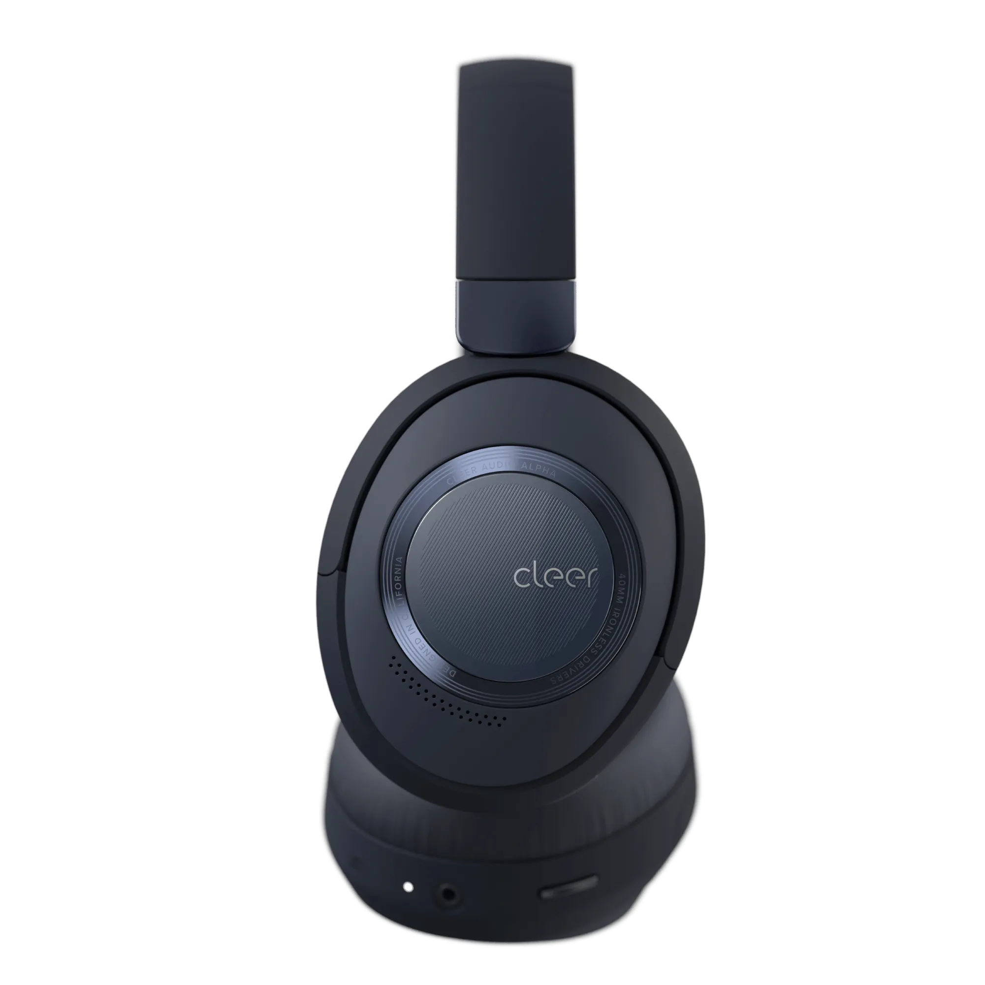 豪華 OverseasStore店Cleer Audio, Alpha Noise Cancelling Bluetooth Headphones,  Microphone, Outer Touch Controls, 35 Hr Battery Life, Stone