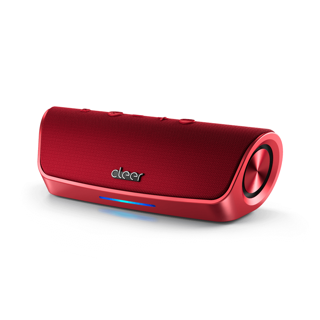Cleer Scene – Red Water-Resistant Bluetooth Speaker