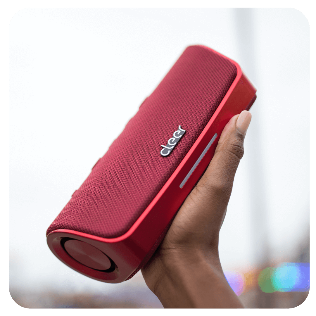 Cleer Scene – Red Bluetooth Speaker